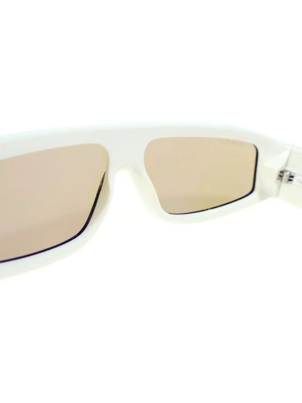 Chanel CC Logo Nylon Fiber Shield Shape Sunglasses Eyewear Black White